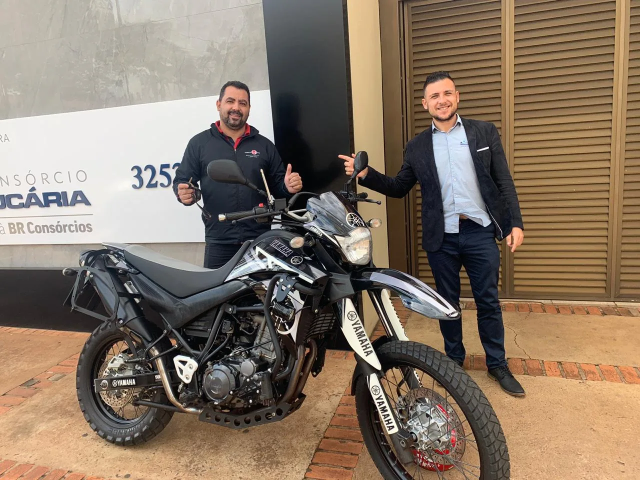 Cliente contemplado com moto Yamaha XTZ