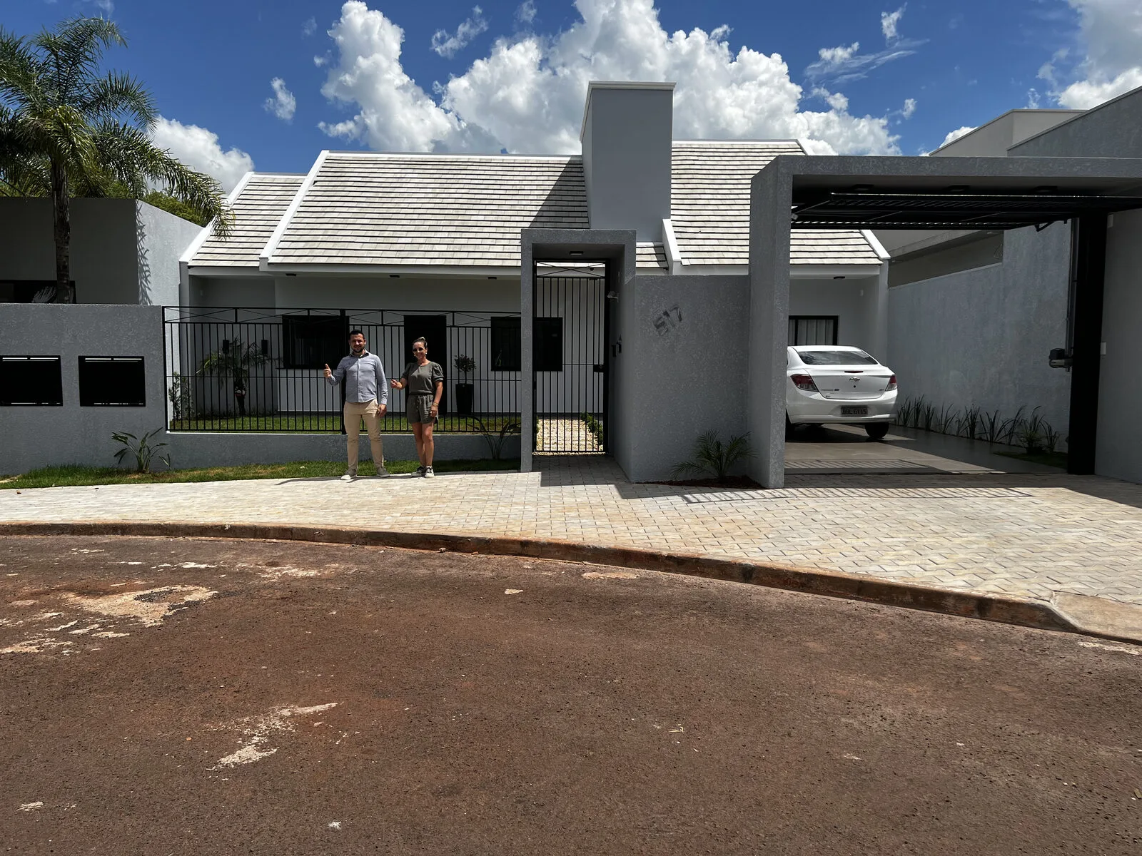 Cliente contemplada com casa